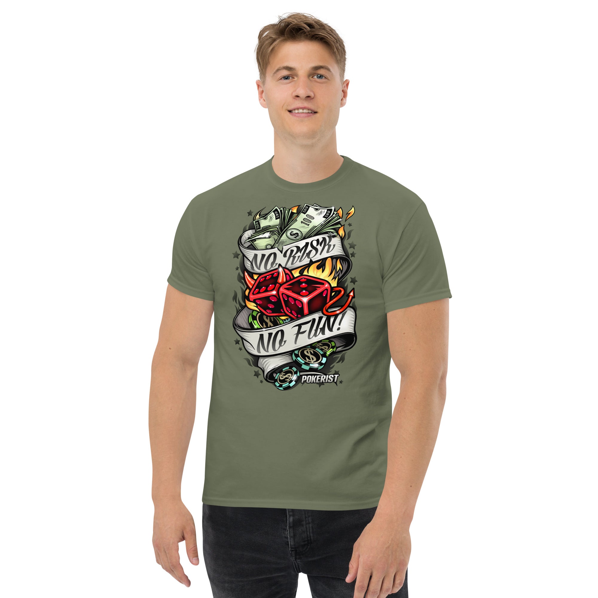 No Risk No Fun - Men's classic tee - Pokerist