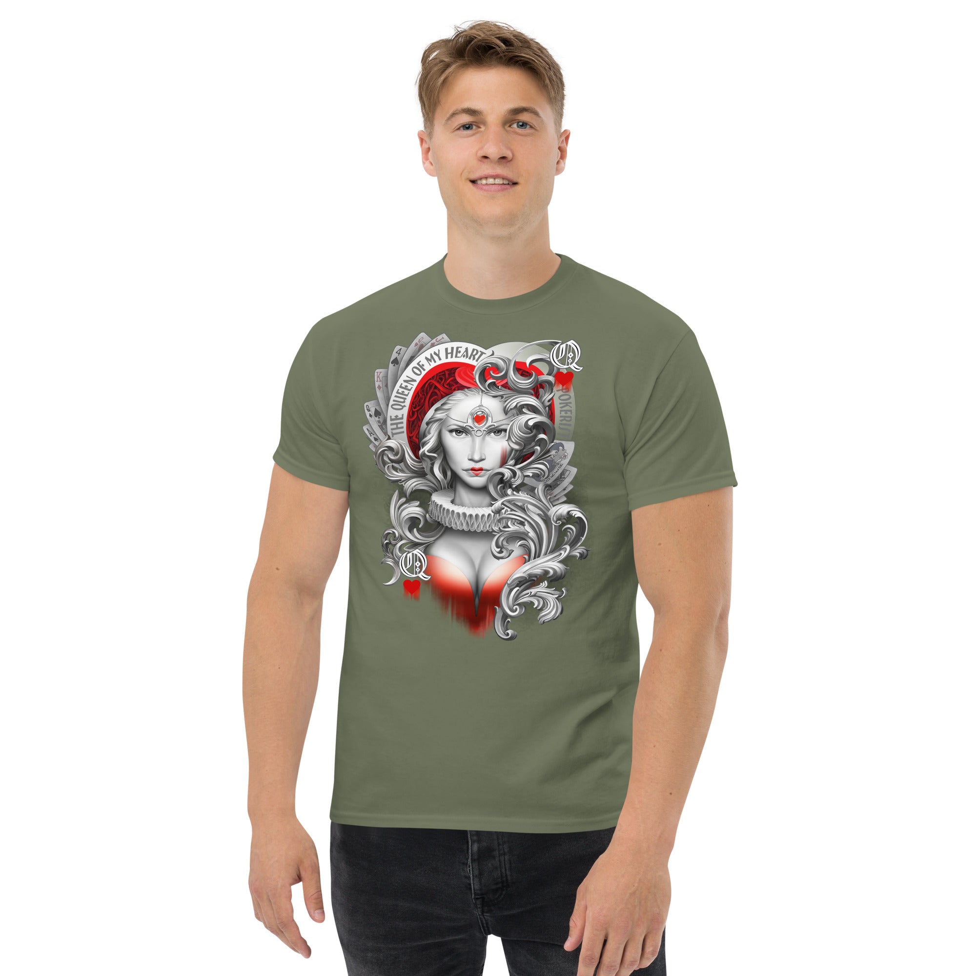 Queen Hearts - Men's classic tee - Pokerist