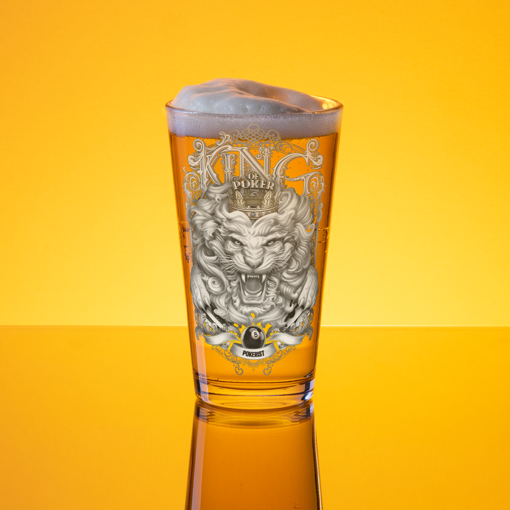 King Lion - Shaker pint glass