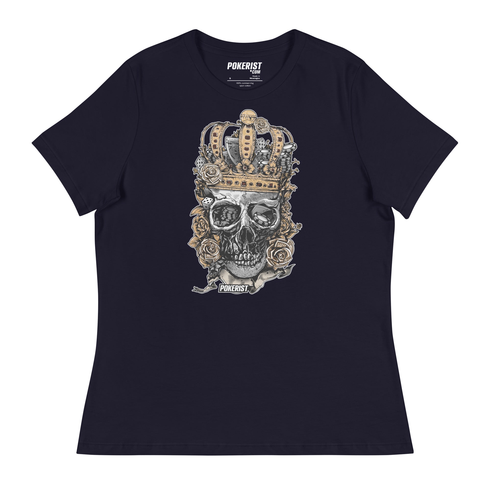 Skull Crown - Women's Relaxed T-Shirt - Pokerist