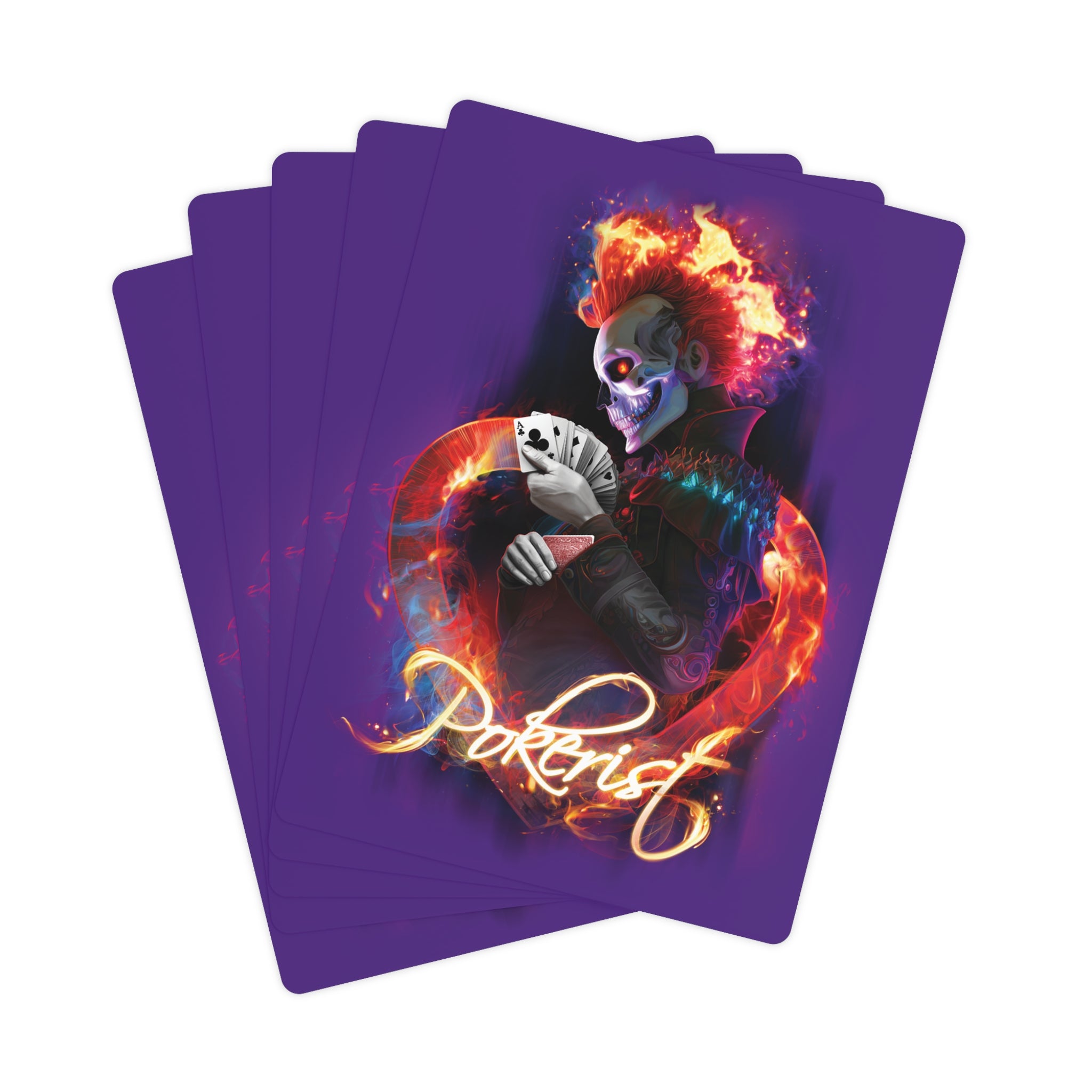 Skull Fire  - Poker Cards